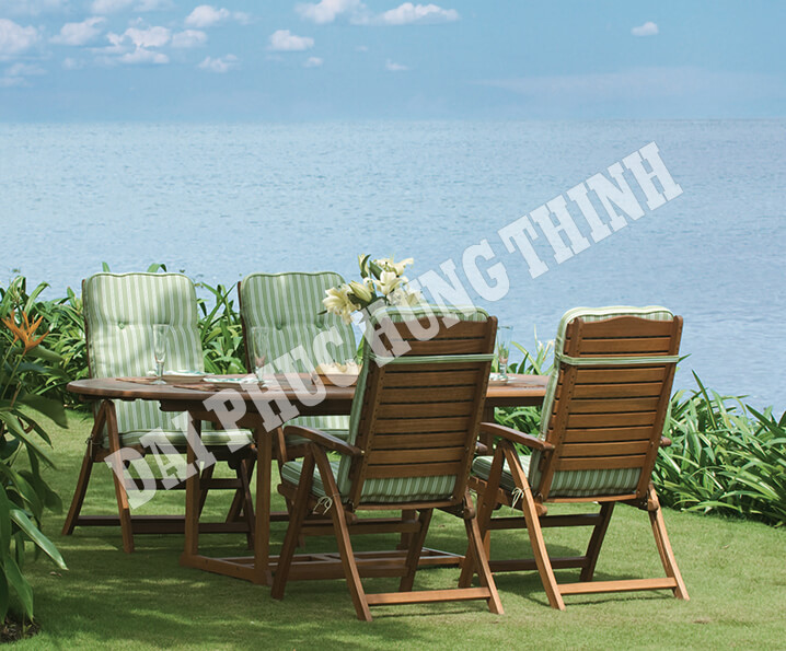 Bengali Outdoor Dining Wooden Furniture Set