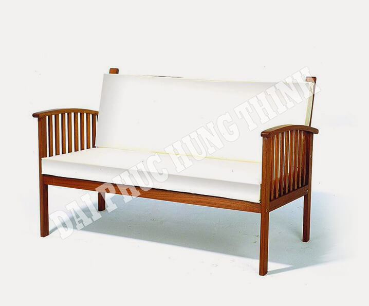 Cairo 2 seater bench with cushion