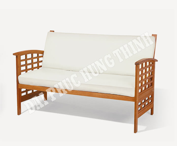 Dubai 2 seater bench with cushion